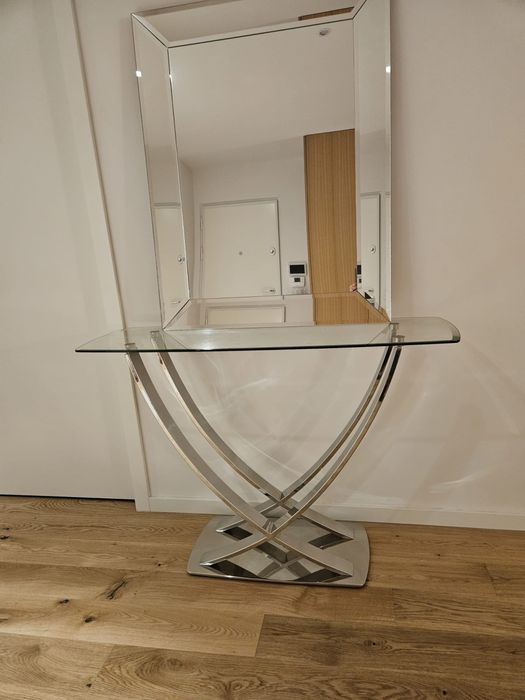 Consola com Espelho de Cristal