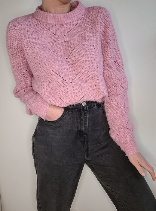 Ażurowy sweter oversize boho Pieces