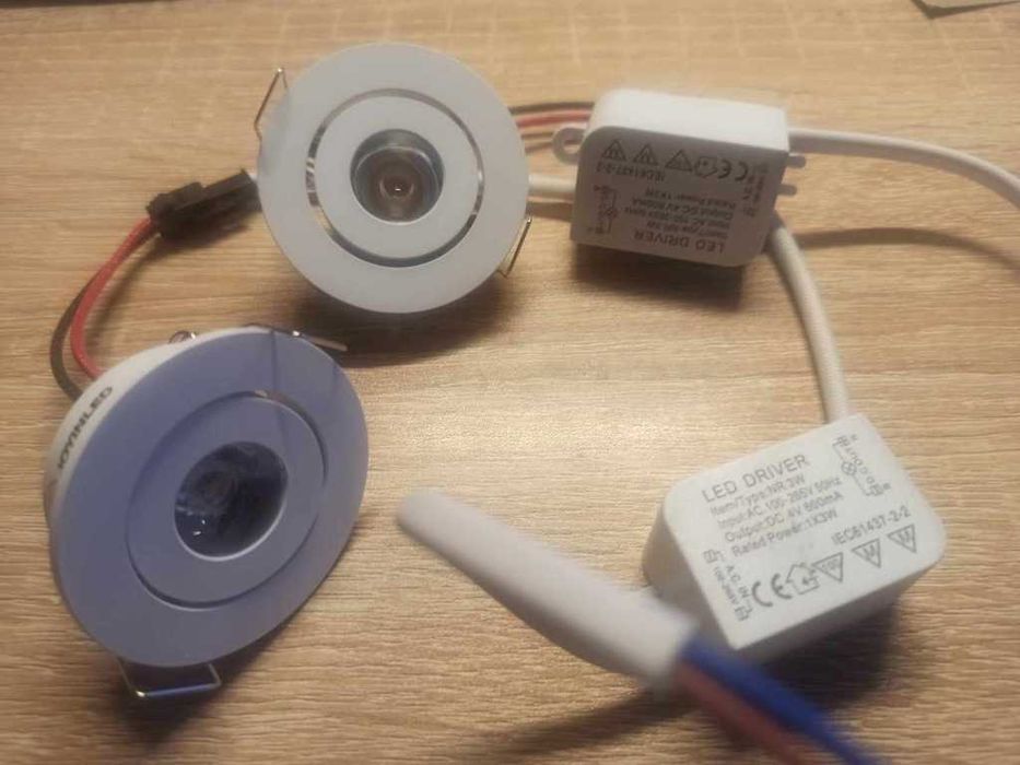 Zestaw 8x Oprawa LED 3W Oczko Podtynkowe JOYINLED + Zasilacze