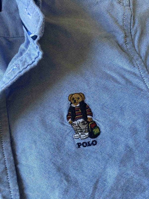 Детская рубашка Polo Ralph Lauren 7 лет с мишкой
