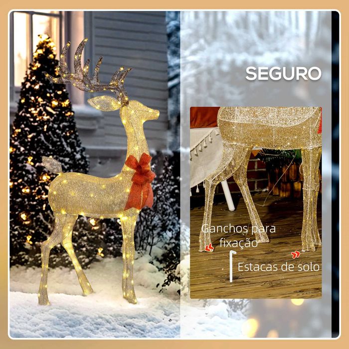 Rene para Decoração com luzes