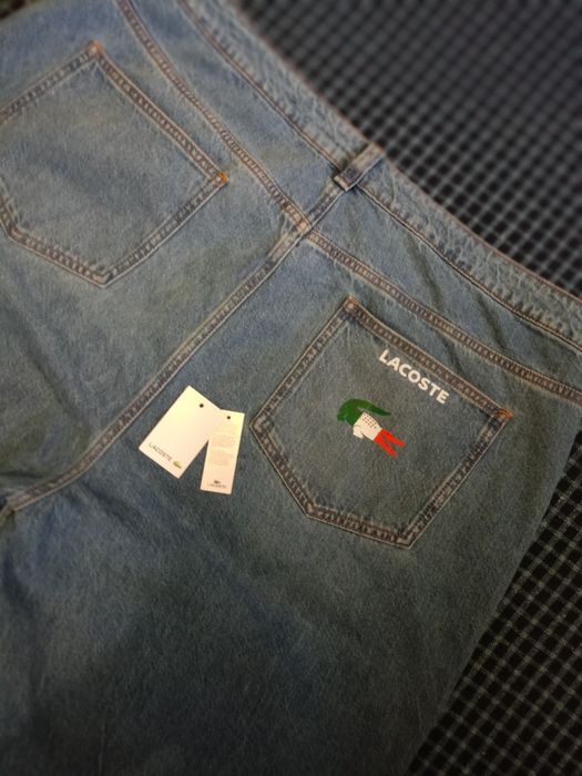 Мужские широкие джинсы Lacoste большого размера