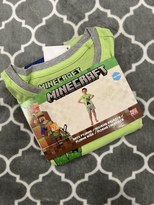 Nowa piżama Minecraft święta mikołajki chłopięca 134/140 prezent