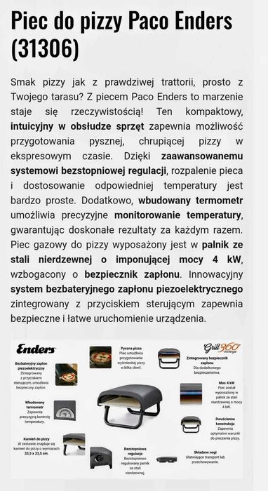 Piec  gazowy  do  pizzy.