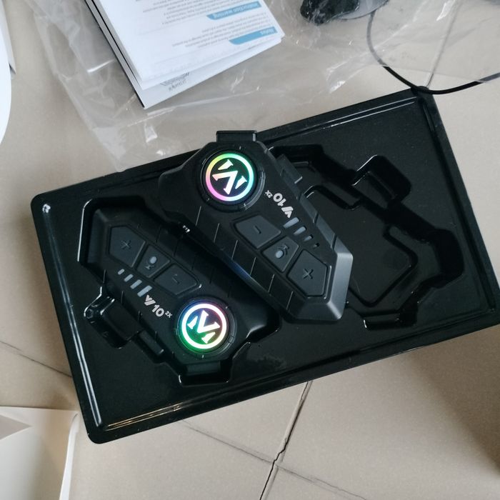 zestaw 2 interkomów motocyklowych Bluetooth do kasku z mikrofone