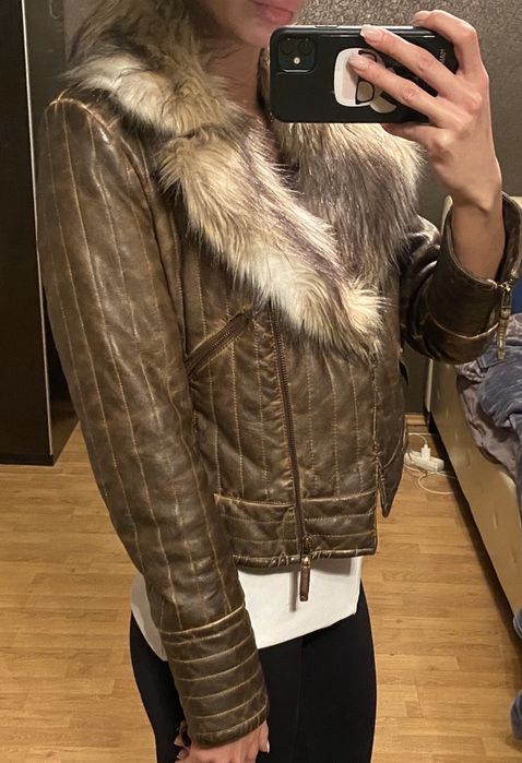 Guess nowa kurtka skórzana biker, rozm. S
