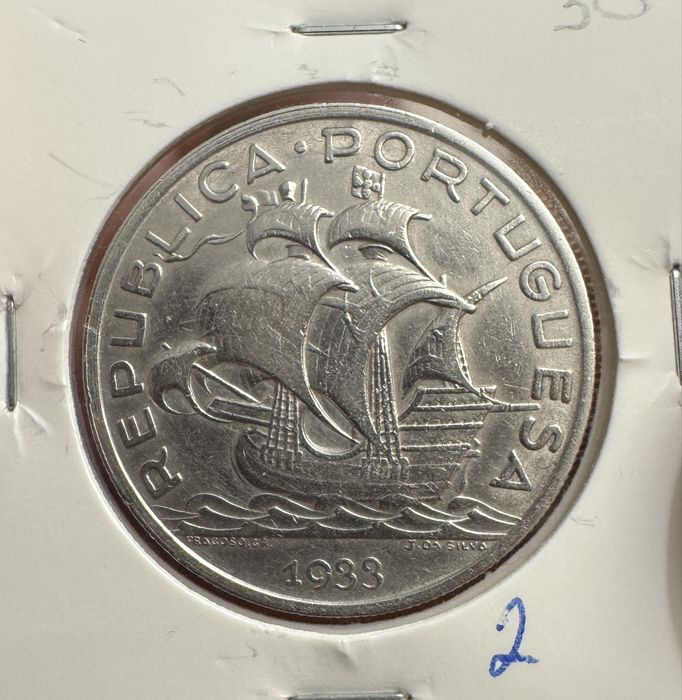 1$00  de 1915 e 1916 , 10$00, 5$00, 2$50  caravelas de prata varias datas