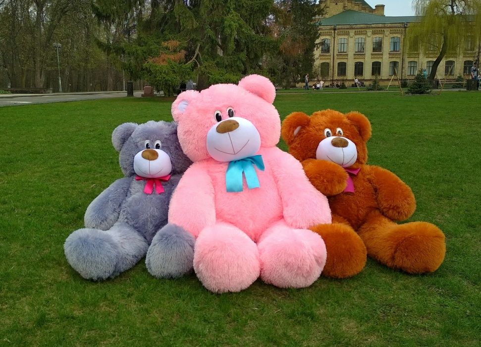 Плюшеві ведмедики (плюшевые мишки) самовивіз, доставка, Київ Оболонь