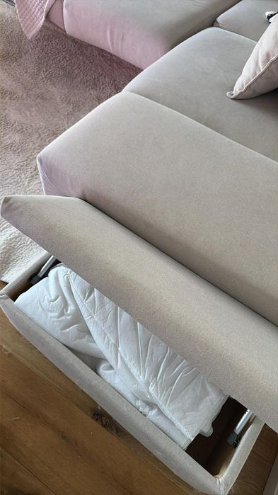 Sofá extensível com arrumação