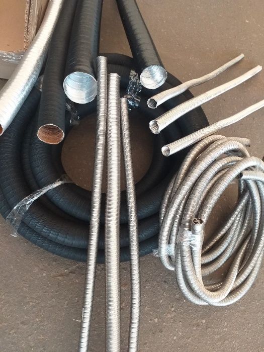 Гофра на автономку, нержавейка абгаз, гофра выхлопа на бензогенераторы