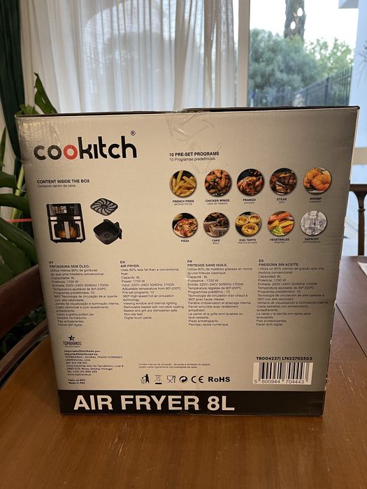 Air Fryer 8L COOKITCH (Ecrã Tátil)