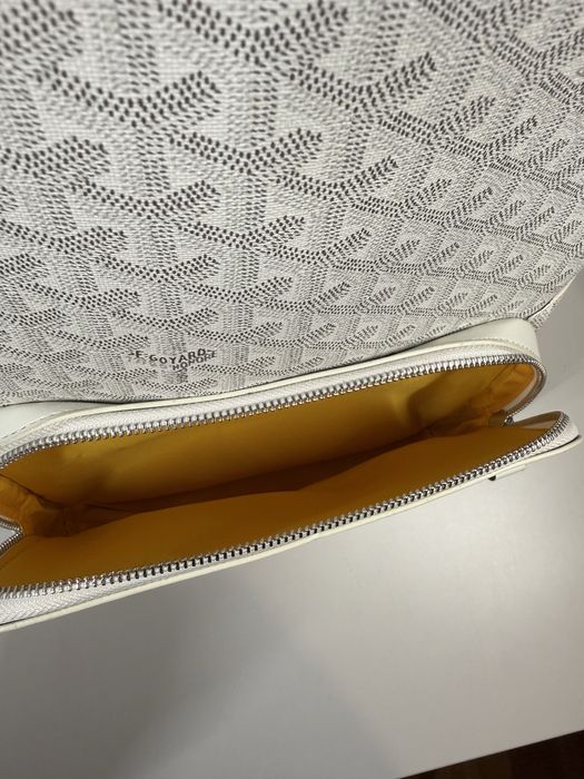 Рюкзак Goyard білий. Рюкзак Goyard.