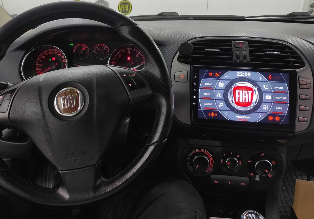 (NOVO) Rádio 2DIN • FIAT • Bravo (2006 a 2016) • 4+32GB • Android GPS