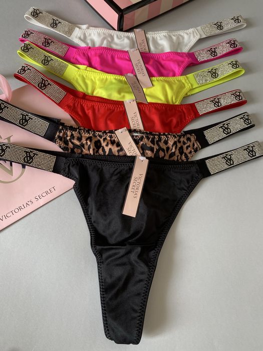 Жіночі трусики стрінги victorias secret набір 10 шт