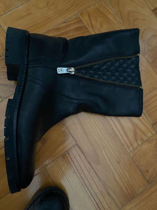 Botas em pele Massimo Dutti 37