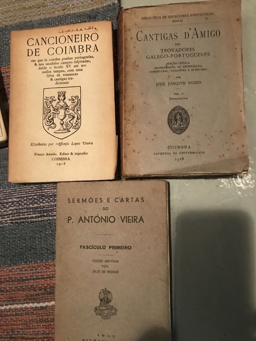 Cancioneiros coimbra,Cantigas amigo,Cartas Padre Ant Vieira-1918