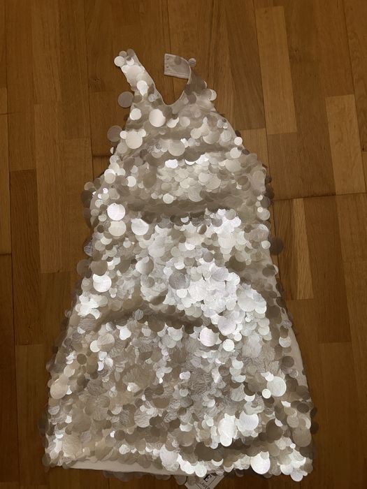 Трендовое платье в пайетках, русалка, жемчуг