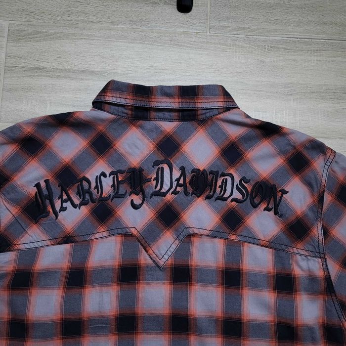 Рубашка Harley-Davidson Cotton Oxford Plaid Short Sleeve Woven Shirt