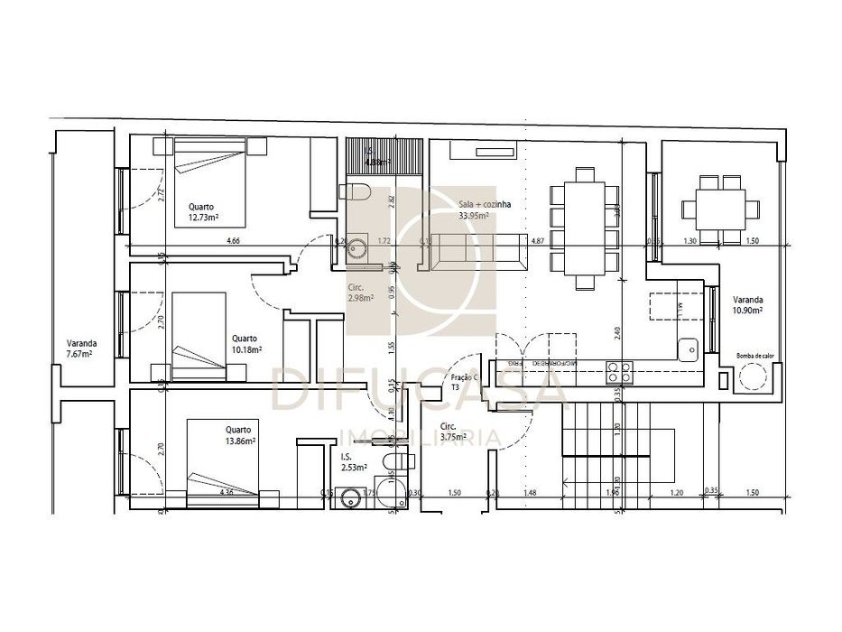R371 - Apartamento T3 com 2 Varandas, Suíte +2 Parqueamentos | Pinh...