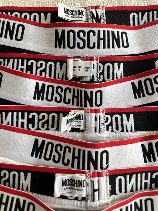 Pack 4 Boxers Moschino Underwear Homem Tam S - Pretos e Brancos
