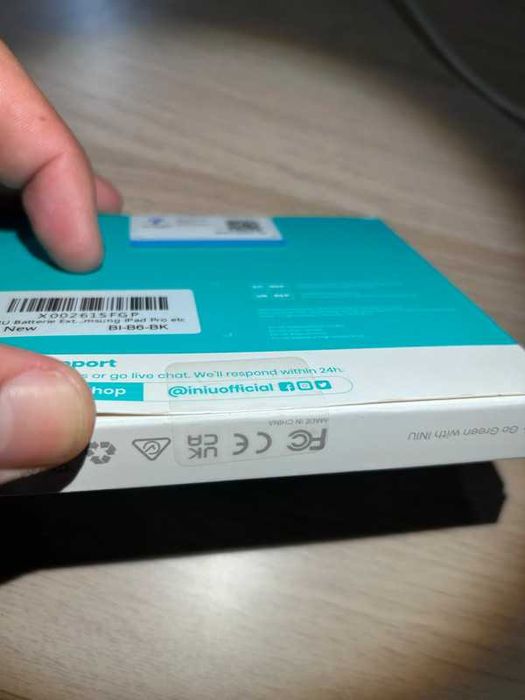 Iniu BI-B6 megapower slim 10.000 mAh power bank.