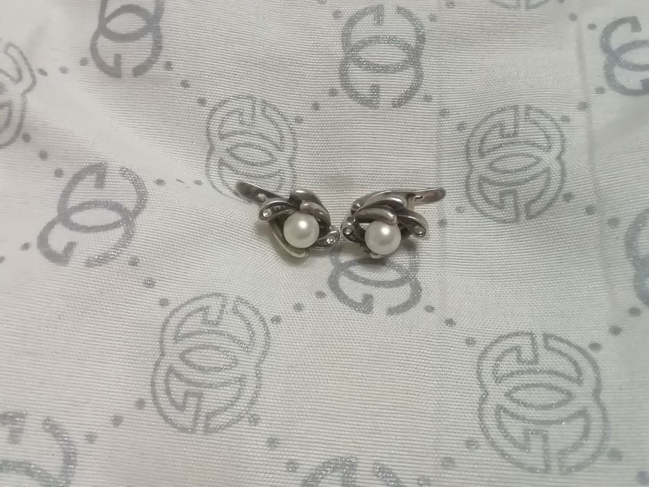 Серебрение серьги