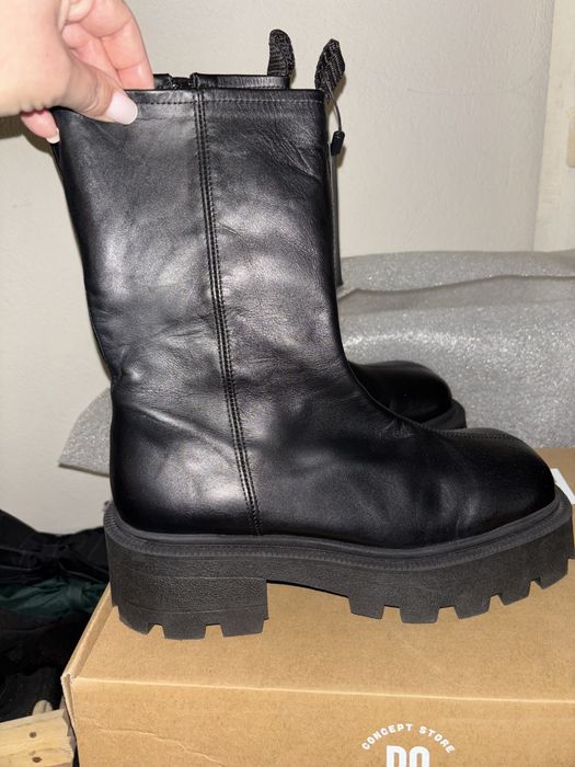 Buty długie Bianco, rozmiar 40. Skóra naturalna.