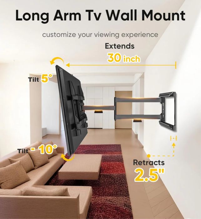 Uchwyt do telewizora Uniwersalny 37-75 cali VESA 600x400 do 45kg