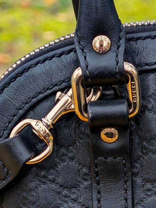 Сумка Gucci Black Microguccissima Leather оригінал вінтажна