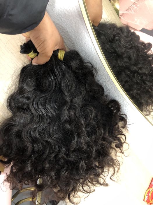 Cabelo humano cacheado