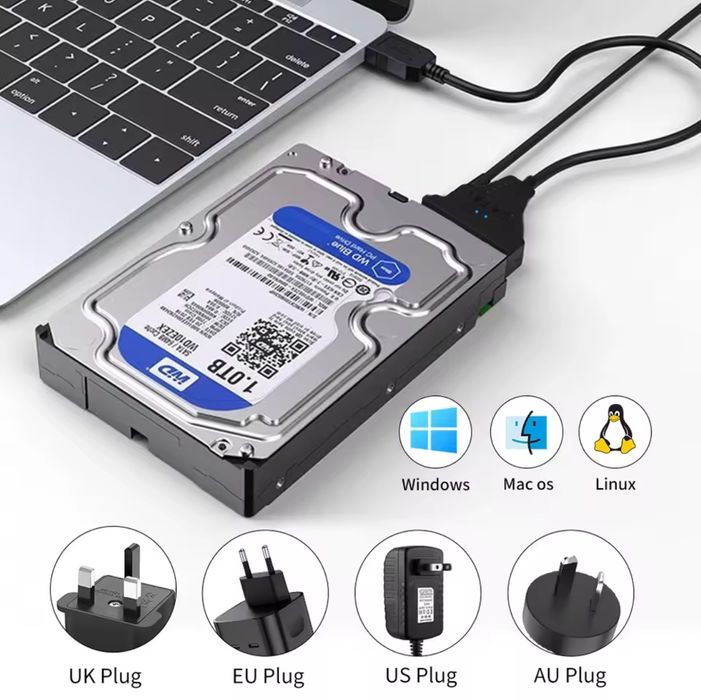 Новые кабеля SATA - USB для HDD/SSD 2.5"/3.5"
