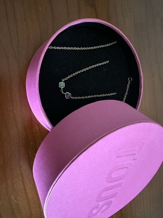 Colar TOUS Glory em prata Vermeil com Amazonite e Ametista