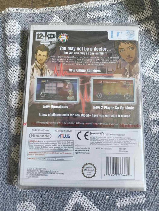 Gra Trauma Center New Blood Nowa w folii Nintendo Wii