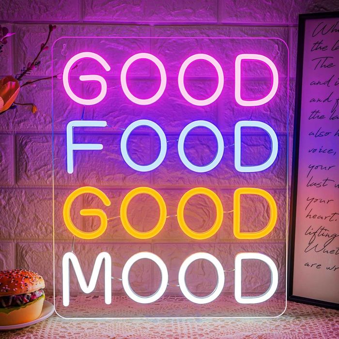 Letreiro Luminoso Decorativo com Iluminação LED Néon em Base de Acrílico - Carregado por USB - Diferentes Frases e Temas