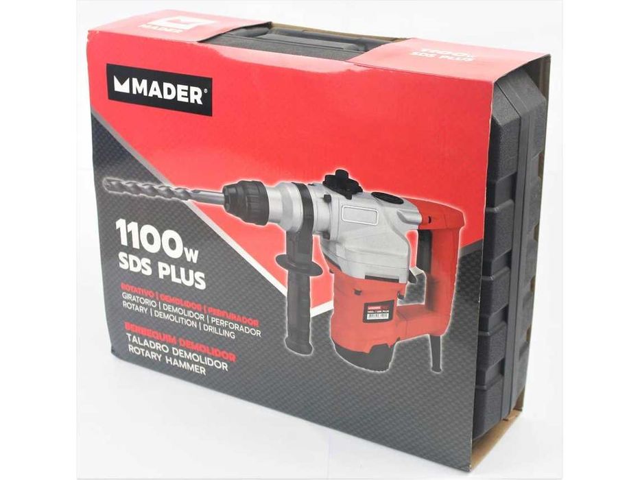 Berbequim Demolidor, 1100W, SDS Plus - MADER   Novo em caixa