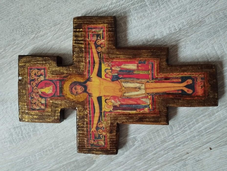 Krzyż ikona San Damiano franciszkański krzyż świętego Franciszka