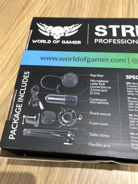 Microfone profissional para despachar