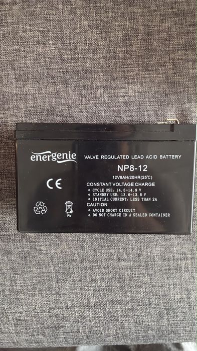 Акумулятор EnerGenie NP8-12 12V 8Ah AGM для ДБЖ / UPS