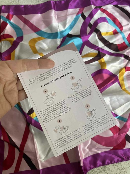 Apaszka bandana chusta jedwabna jedwab silk