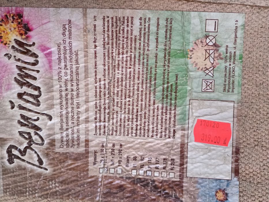 Zestaw 3 wełnianych dywaników do sypialni