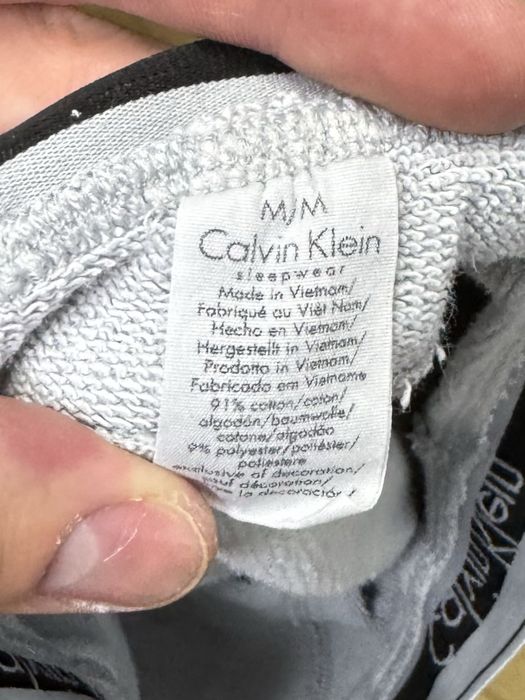 Calvin Klein Sleepwear подштанники штаны M размер на манжетах серые