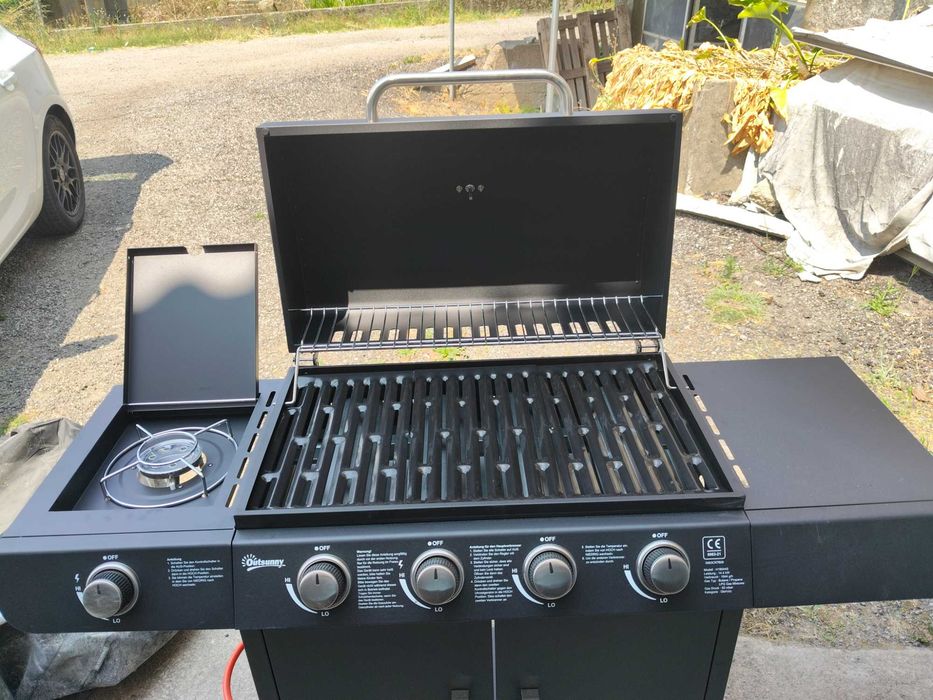 Barbecue a gás novo 4+1 bocas
