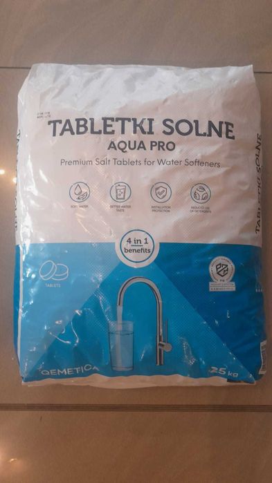 Tabletka solna Ciech Qemetica sól do uzdatniania wody - worek 25kg