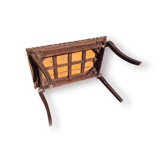 Mesa Madeira Tampo Azulejo Pintado à Mão – Mário Emílio 1968