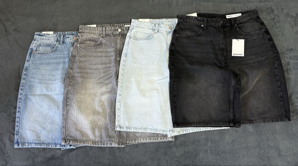bershka shorts, бершка шорти, baggy shorts, широкі шорти, беггі.