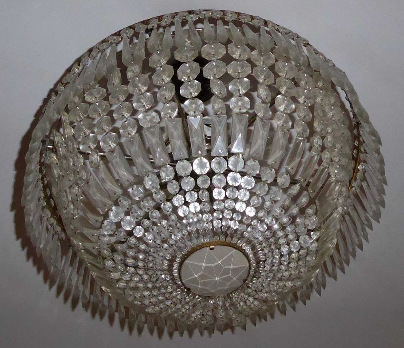 Candeeiro lustre redondo de tecto