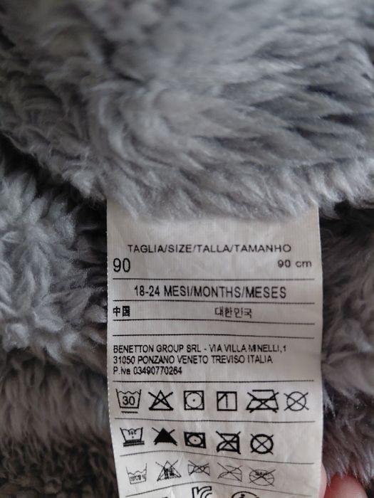 Casacos Benetton 12-18 e 18-24 meses