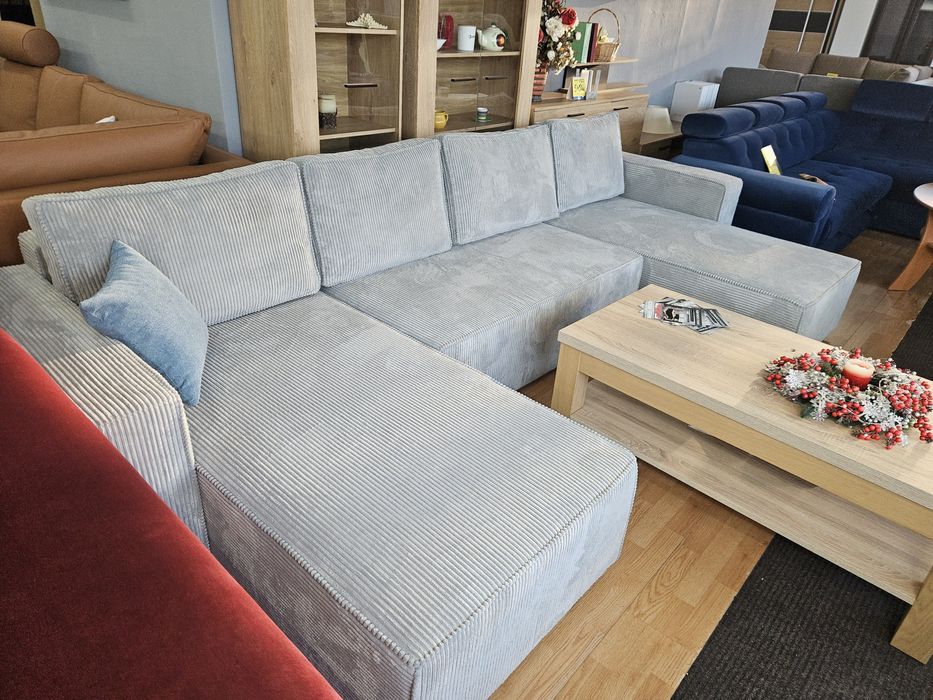 Narożnik  U  Rik XXL 338 x 170x170  szary menchester