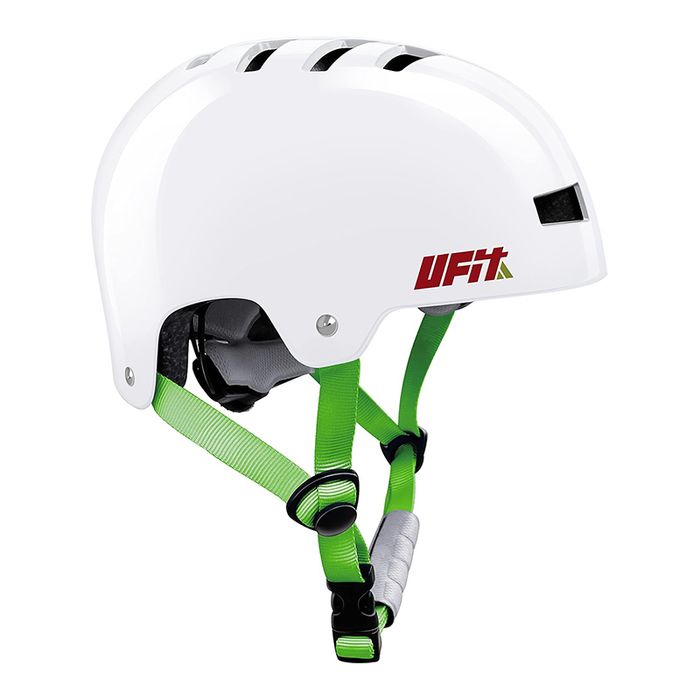 Dziecięcy kask ochronny biały na rower hulajnogę rolki deskorolkę S