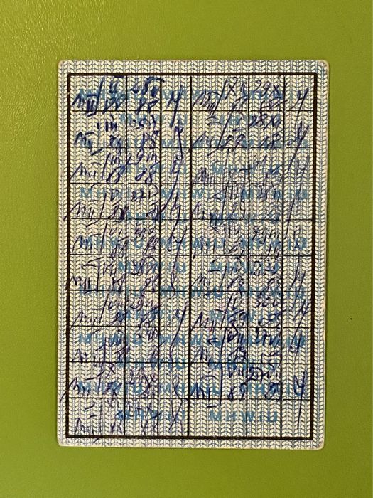 Wkładka do kartki na mięso ZOZ Łódź - Bałuty PRL